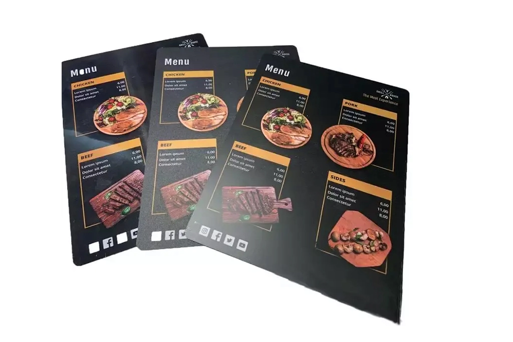 Menu Cards Hotel amenities sri lanka